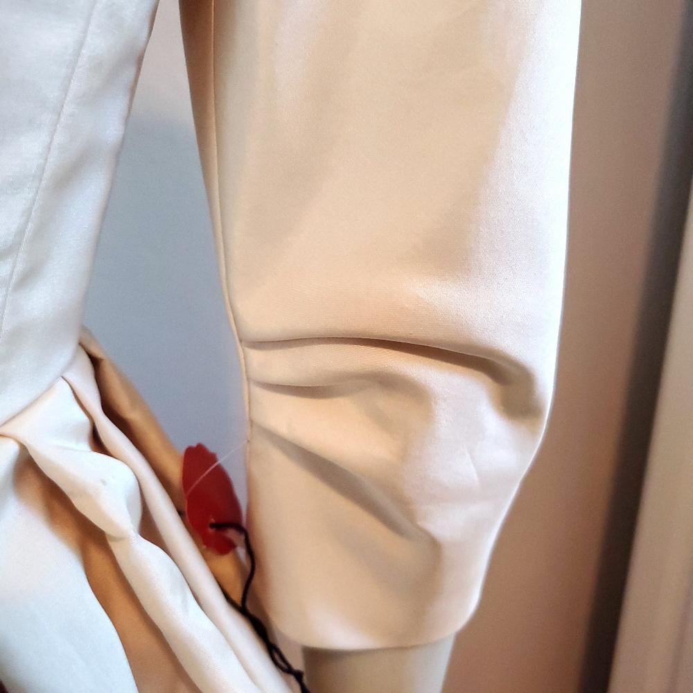 Vintage 60s Wedding Dress Tea Length Daytime - Picture 7 of 11